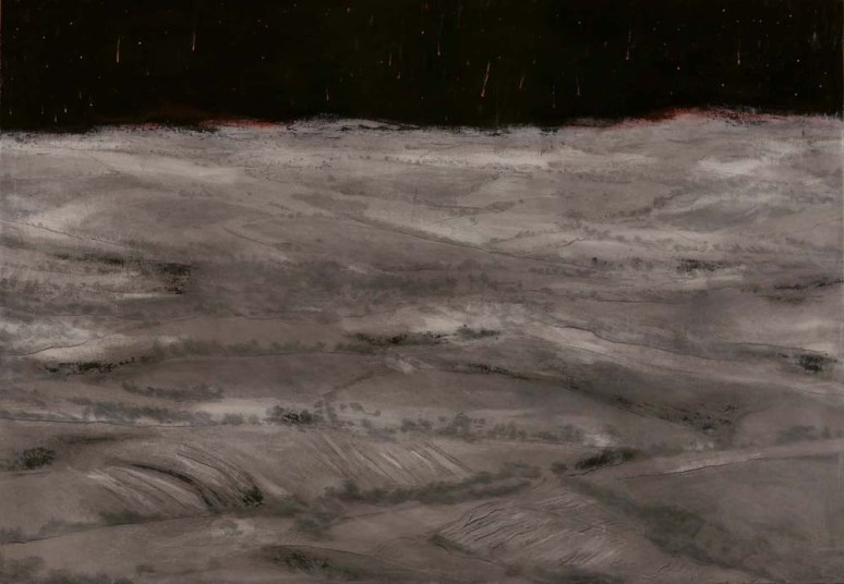 Paesaggio escatologico 6, 2015, 70x100 cm, olio su tela